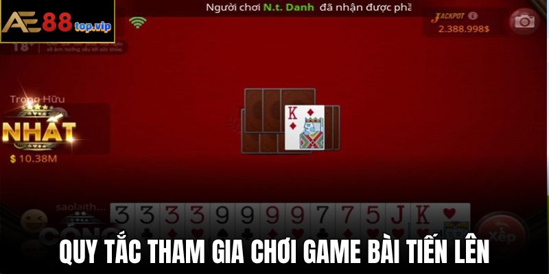 Người chơi cần hiểu rõ quy tắc tham gia game bài tiến lên AE888